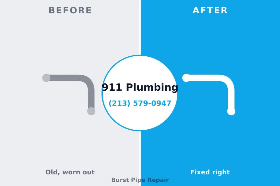 Before and after: plumbing company Beaver, PA